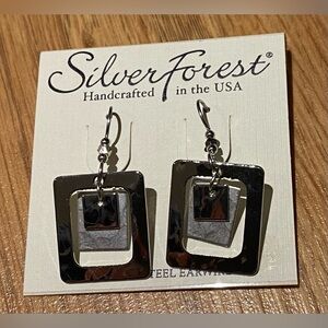Silver Forest Stainless Steel Earrings